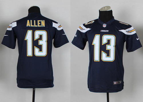 Kid's San Diego Chargers #13 Keenan Allen 2013 Navy Blue Nik Game Jersey