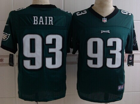 Men's Philadelphia Eagles #93 Brandon Bair Dark Green Nik Elite Jersey