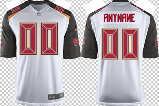 Men's Nik Tampa Bay Buccaneers Customized 2014 White Limited Jersey