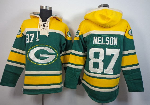 NFLPLAYERS Green Bay Packers #87 Jordy Nelson Green Hoody