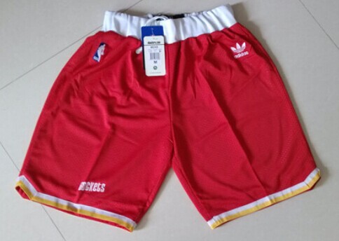 Houston Rockets Red Throwback Short