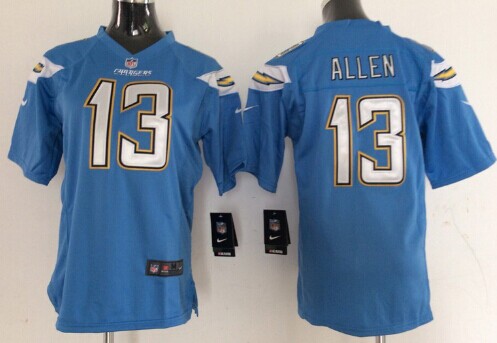 Kid's San Diego Chargers #13 Keenan Allen 2013 Light Blue  Nik Game Jersey