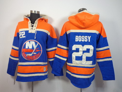 New York Islanders #22 Mike Bossy Light Blue Hoody