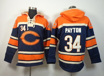 NFLPLAYERS Chicago Bears #34 Walter Payton Blue hoody