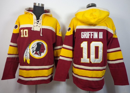 NFLPLAYERS Washington Redskins #10 Robert Griffin III Red Hoody