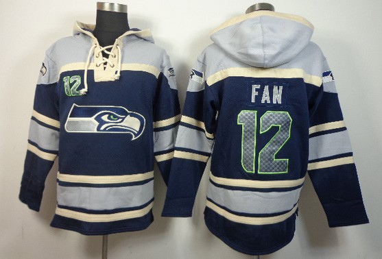 NFLPLAYERS Seattle Seahawks #12 Fan Blue Hoody