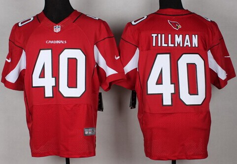 Men's Arizona Cardinals #40 Pat Tillman Red Nik Elite Jersey