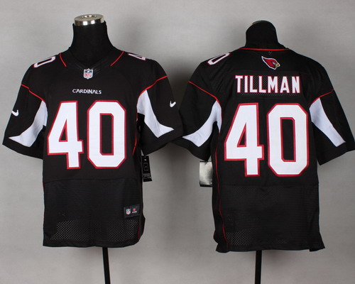 Men's Arizona Cardinals #40 Pat Tillman Black Nik Elite Jersey