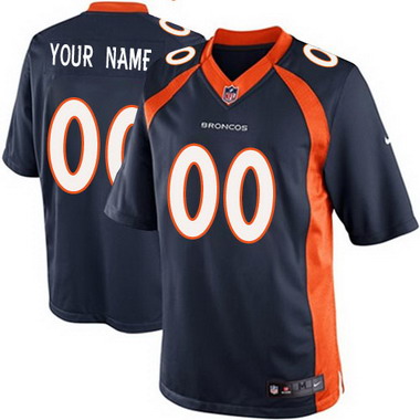 Kids' Nike Denver Broncos Customized 2013 Blue Game Jersey