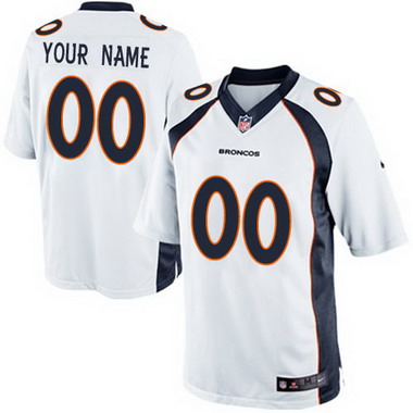 Kids' Nike Denver Broncos Customized 2013 White Game Jersey