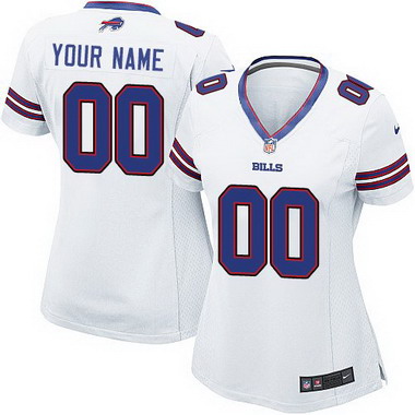 Women's Nike Buffalo Bills Customized White Game Jersey