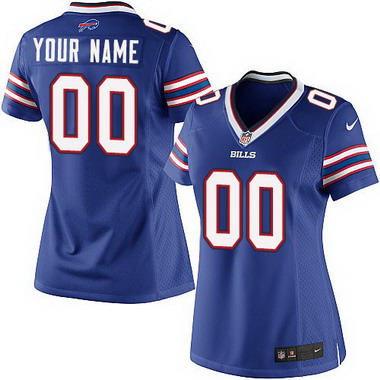 Womens Buffalo Bills Custom Nike Royal Jersey