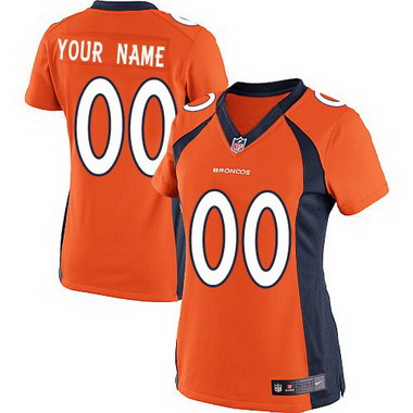 Women's Nike Denver Broncos Customized 2013 Orange Limited Jersey