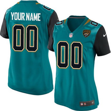 Women's Nike Jacksonville Jaguars Customized Nike  Green Limited Jersey