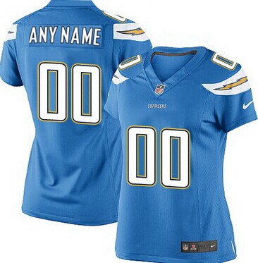 Women's Nike San Diego Chargers Customized 2013 Light Blue Game Jersey