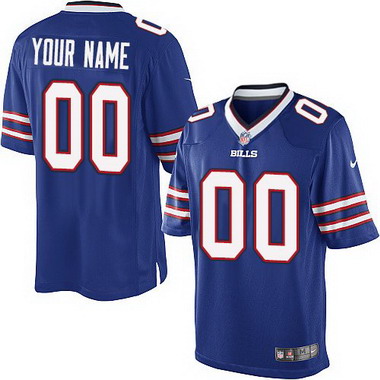 Men's Nike Buffalo Bills Customized Light Blue Game Jersey