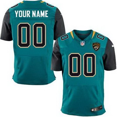 Men's Nike Jacksonville Jaguars Customized Nike  Green Elite Jersey