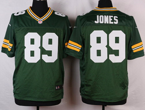 Men's Green Bay Packers #89 James Jones Green Team Color NFL Nike Elite Jersey
