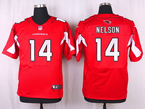 Men's Arizona Cardinals #14 J. J. Nelson Red Team Color NFL Nike Elite Jersey