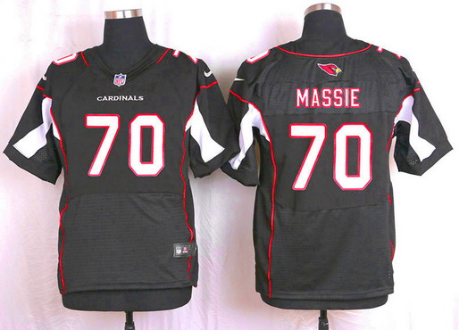 Men's Arizona Cardinals #70 Bobby Massie Black Alternate NFL Nike Elite Jersey