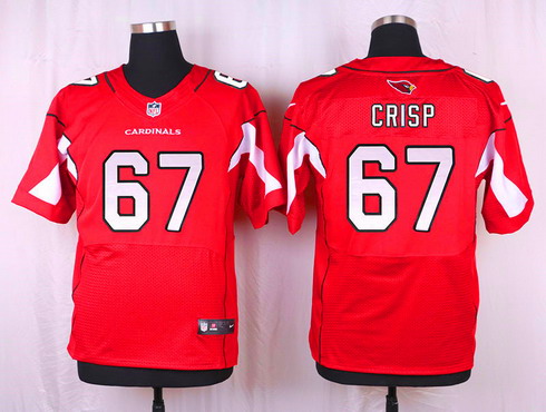 Men's Arizona Cardinals #67 Rob Crisp Red Team Color NFL Nike Elite Jersey