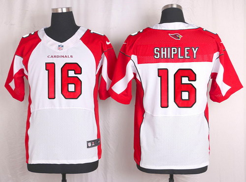 Men's Arizona Cardinals #16 Jaxson Shipley White Road NFL Nike Elite Jersey