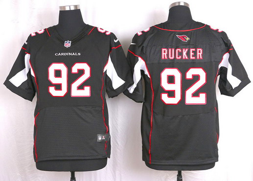 Men's Arizona Cardinals #92 Frostee Rucker Black Alternate NFL Nike Elite Jersey