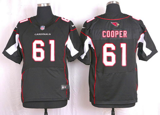 Men's Arizona Cardinals #61 Jonathan Cooper Black Alternate NFL Nike Elite Jersey