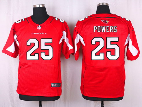 Men's Arizona Cardinals #25 Jerraud Powers Red Team Color NFL Nike Elite Jersey