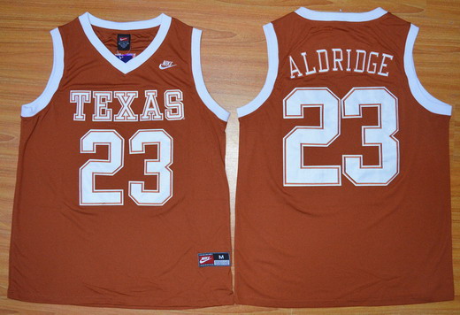 Men's Texas Longhorns #12 LaMarcus Aldridge Burnt Orange College Basketball Throwback Jersey
