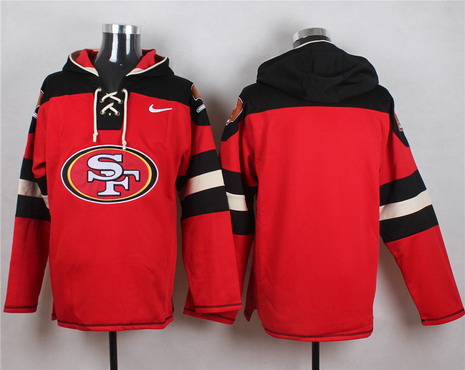 Nike San Francisco 49ers Blank Red With Team Logo Hoodie