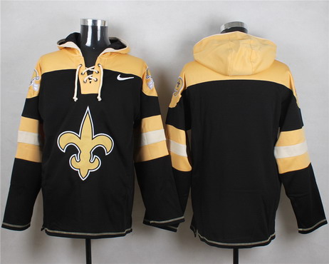 Nike New Orleans Saints Blank Black With Team Logo Hoodie