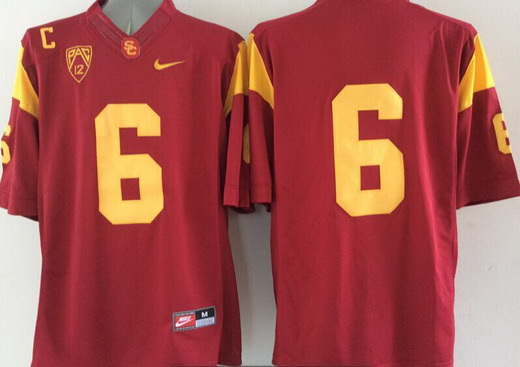 Men's USC Trojans #6 Cody Kessler Red 2015 College Football Nike  PAC 12 Limited Jersey