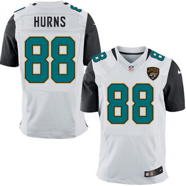Men's Jacksonville Jaguars #88 Allen Hurns White Road NFL Nike Elite Jersey