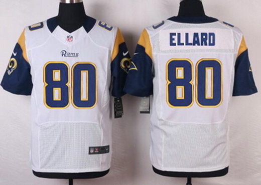 Men's St. Louis Rams #80 Henry Ellard White Retired Player NFL Nike Elite Jersey