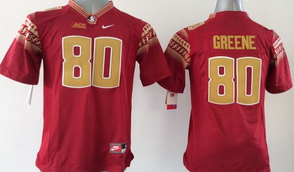 Kid's Florida State Seminoles #80 Rashad Greene 2014 Red Limited Jersey
