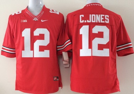 Youth Ohio State Buckeyes #12 Cardale Jones Red College Football Nike Limited Jersey