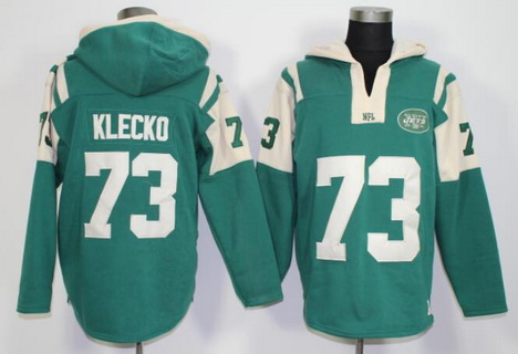 Men's New York Jets #73 Joe Klecko Green Team Color 2015 NFL Hoodie