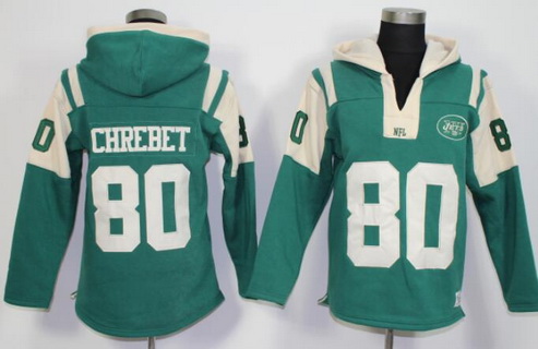 Men's New York Jets #80 Wayne Chrebet Green Team Color 2015 NFL Hoodie