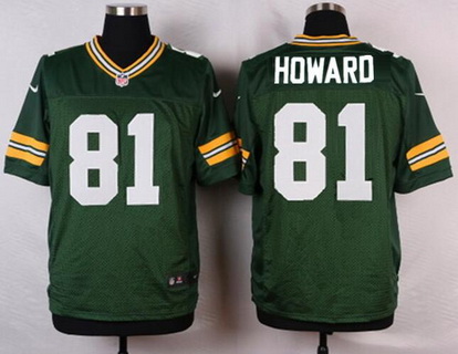 Men's Green Bay Packers Retired Player #81 Desmond Howard Green  NFL Nike Elite Jersey
