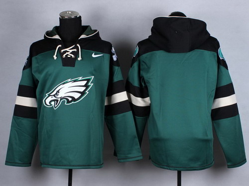 Nike Philadelphia Eagles Blank Green With Team Logo Hoodie