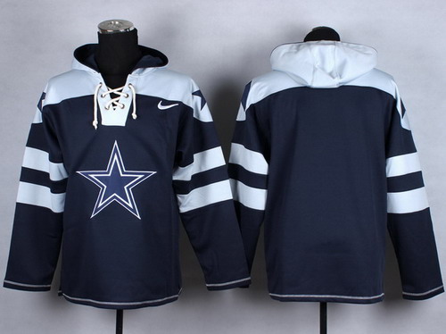 Nike Dallas Cowboys Blank Blue With Team Logo Hoodie