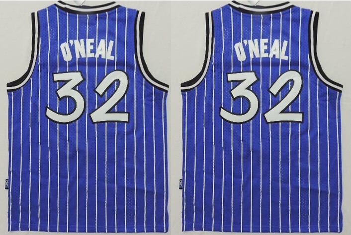 Kid's Orlando Magic #32 Shaquille Oneal Blue Nike Throwback Jersey