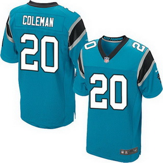 Men's Carolina Panthers #20 Kurt Coleman Light Blue Alternate NFL Nike Elite Jersey