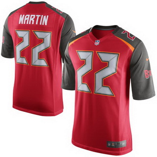 Youth Tampa Bay Buccaneers #22 Doug Martin Red Team Color NFL Nike Game Jersey