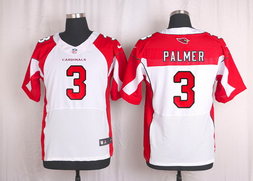 Men's Arizona Cardinals #3 Carson Palmer White Road NFL Nike Elite Jersey