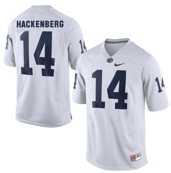 Mens Penn State Nittany Lions Nike White #14 Christian Hackenberg Limited Football Jersey