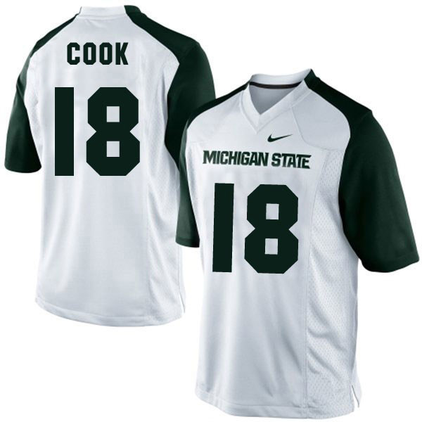 College Football White Michigan State Spartans Mens Nike NO. 18 Connor Cook Jersey