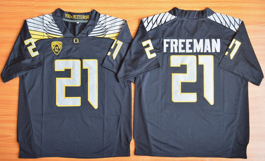 Youth Oregon Duck #21 Royce Freeman Black College Football Nike Limited Jersey