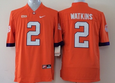 Youth Clemson Tigers #2 Sammy Watkins Orange 2015 College Football Nike Limited Jersey